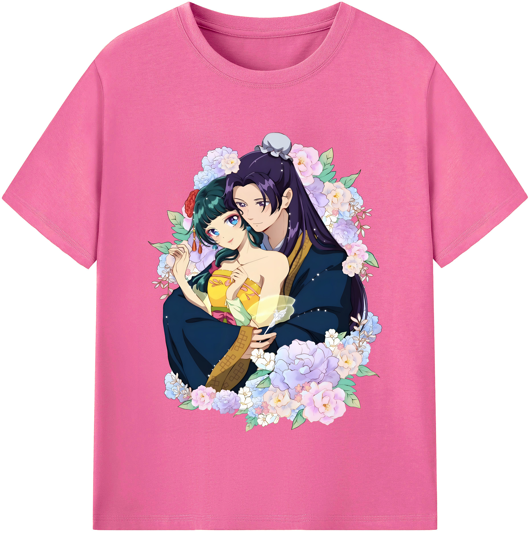 （画像用） 薬屋のひとりごと The Apothecary Diaries レディースカジュアルプリントTシャツ（綿100％）